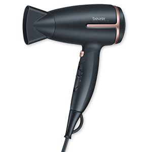 Beurer HC25 Travel Ionic Hair Dryer, 1600W, Foldable