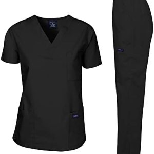 Dagacci Unisex Medical Scrubs Set: Top and Pants