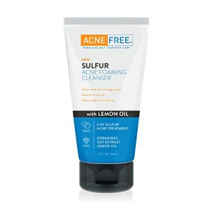 Sulfur Acne Foaming Cleanser with Lemon Oil & Oat Extract