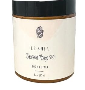 Baccarat Rouge 540 Scented Whipped Body Butter, 8 oz Vegan Moisturizer