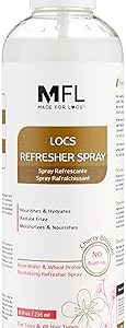 Vegan Rose Water Locs Spray | Moisturizer, Deodorizer, Scents
