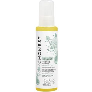 Honest Company Organic Baby Body Oil Fragrance-Free 4 oz Bottle