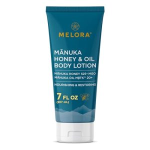 MELORA Manuka Honey Lotion 7oz for Dry Sensitive Skin