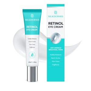 SLIKDERMIS 30ml Retinol Eye Cream for Dark Circles and Wrinkle Reduction