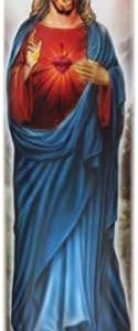 8-Inch Jesus LED Prayer Candle with Timer ? Religious Decor