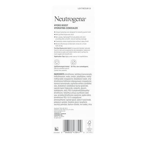Neutrogena Hydro Boost Concealer Stick, Light/Medium, 0.12 Oz - Image 9