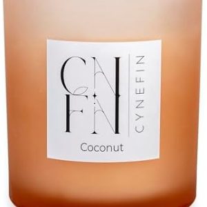 14oz Coconut Scented Double Wick Candle for 40 Hours Burn Time Non-Toxic