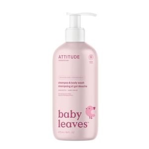 ATTITUDE Baby Fragrance-Free 2-in-1 Shampoo and Body Wash, 16 Fl Oz