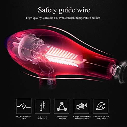 3500W Professional Hair Dryer with Nozzle and Diffuser for Fast Drying and Styling - Image 4