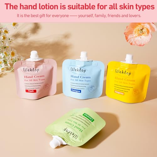 4 Pack Travel Size Hand Cream for Dry Hands - Image 4