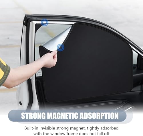4 PCS Universal Car Side Window Sunshade Set (Silver) - Image 5