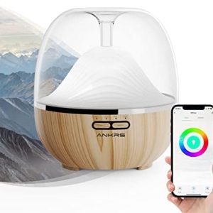 Ankrs Smart WiFi Essential Oil Diffuser Humidifier 600ml Capacity for Home Aromatherapy