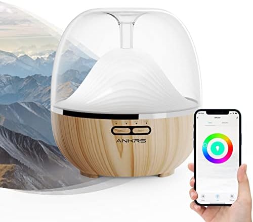 Ankrs Smart WiFi Essential Oil Diffuser Humidifier 600ml Capacity for Home Aromatherapy