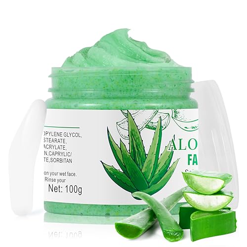 Aloe Vera Facial Scrub for Exfoliation and Acne