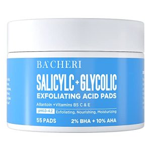 Glycolic & Salicylic Acid Peel Pads with Vitamins ? 55 Pads