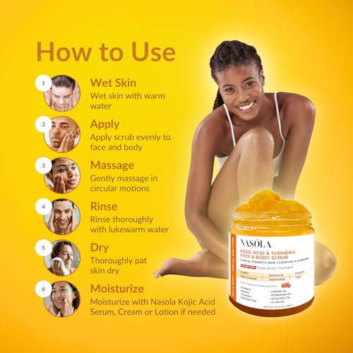 Kojic Acid & Turmeric Face/Body Scrub - Image 5