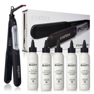 1.25? Vapor Ceramic Hair Straightener with Argan Bundle