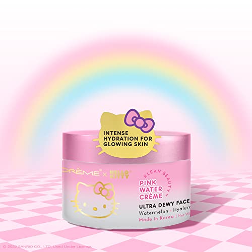 Hello Kitty Pink Water Crème Hydrating Klean Beauty Moisturizer 50ml New