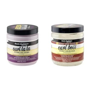 Aunt Jackie's Curl La La Custard and Boss Coconut Gel Combo, 15oz Each