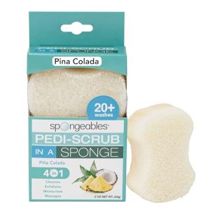 Pina Colada Foot Exfoliating Wash Sponge, 20+ Uses