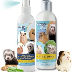 8oz Small Animal Shampoo & Waterless Bundle for Critters