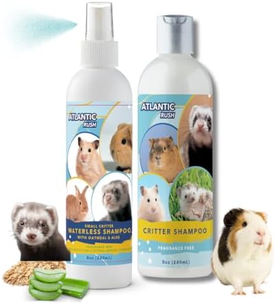 8oz Small Animal Shampoo & Waterless Bundle for Critters