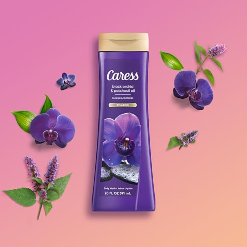 Caress Black Orchid & Patchouli Body Wash 20 Fl Oz, Set of Two Bottles - Image 4