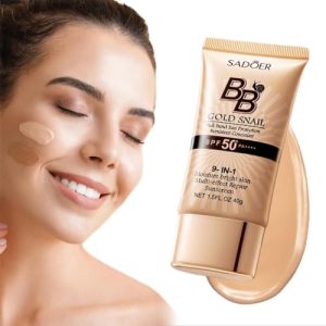 Korean BB Cream SPF 50, 9-in-1 Full Coverage Moisturizer