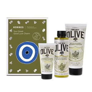 KORRES Olive Blossom Body Care Set: Shower Gel, Creams