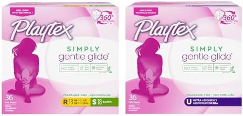 Playtex Simply Gentle Glide Ultra Absorbency Tampons 36ct