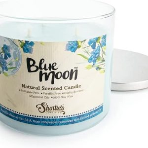 Blue Moon 3 Wick Candle, 100% Soy, Clean Burning, 14.5 Oz