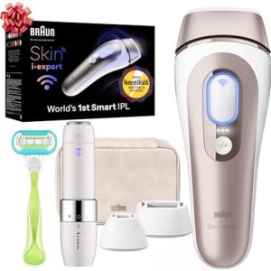 Braun IPL Hair Removal Kit with App, Razor, Trimmer
