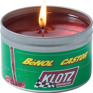 Klotz Race Candle with BeNOL Castor Oil Scent