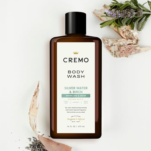 Cremo Silver Water & Birch Body Wash for Men, 16 Oz - Image 5