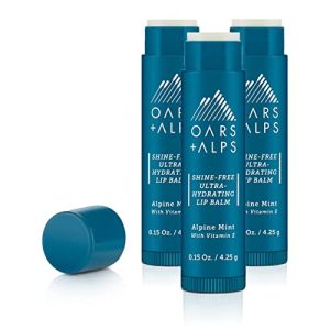 Oars + Alps Mint Lip Balm, 3 Pack, 0.45 Oz Each