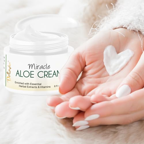 Deluvia Miracle Aloe Cream ? 8 oz Moisturizer for Skin - Image 6