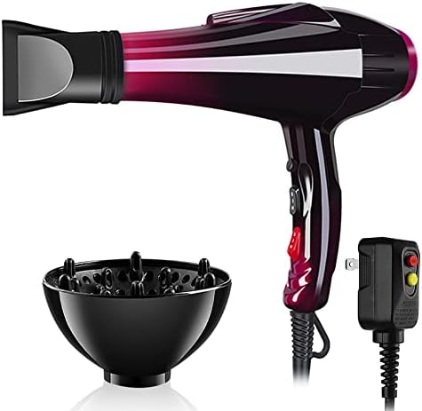 3500W Professional Hair Dryer with Nozzle and Diffuser for Fast Drying and Styling