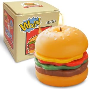 Handmade Cheeseburger Scented Candle Novelty Gift and Decor