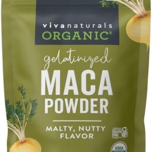 Viva Naturals Organic Gelatinized Maca Powder, 8 oz
