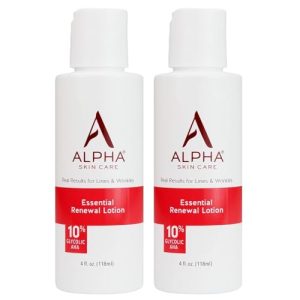 Alpha Skin Care Renewal Lotion, 10% Glycolic AHA, 2-Pack