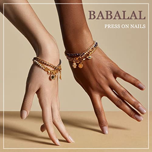 BABALAL 24Pcs Medium Press-On Nails with 3D Butterfly Design - Image 7