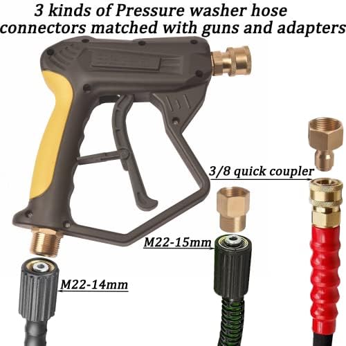 GDHXW X-887 Pressure Washer Gun with Foam Cannon & Nozzles - Image 3
