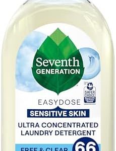 Seventh Generation EasyDose Detergent, 66 Loads, Free & Clear