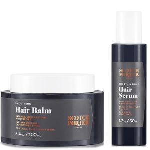 Scotch Porter Vegan Hair Balm & Serum Set, 5.1oz