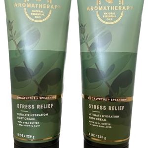 Eucalyptus Spearmint Stress Relief Cream 8 Oz Value Pack 2 Count