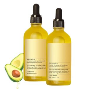 2pc Organic Rosemary Hair Growth Oil for Thin, Damaged Hair