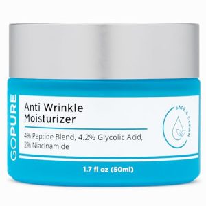 GoPure 1.7 oz Anti-Wrinkle Face Cream with Hyaluronic Acid for Hydration and Firmness