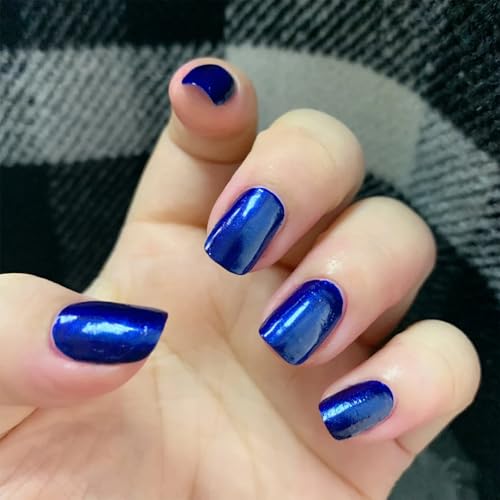 COSMOO Blue Quick Dry Nail Polish, 12ml Iridescent Varnish - Image 7