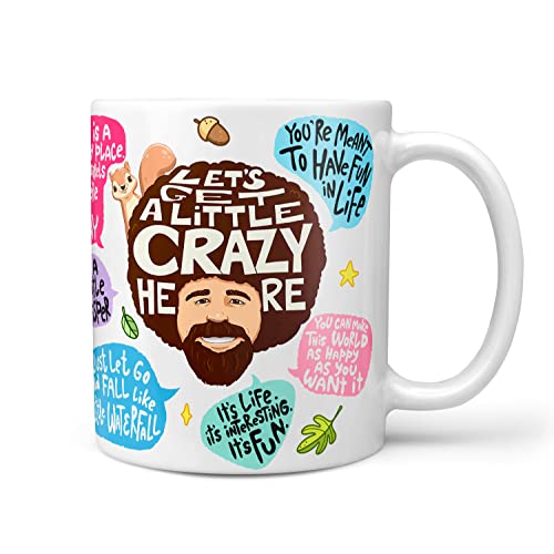 Bob Ross 11oz Coffee Mug with Quotes