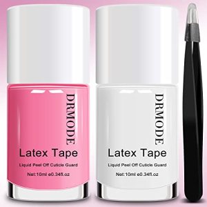 DRMODE Liquid Latex Nail Protector with Tweezers for Art